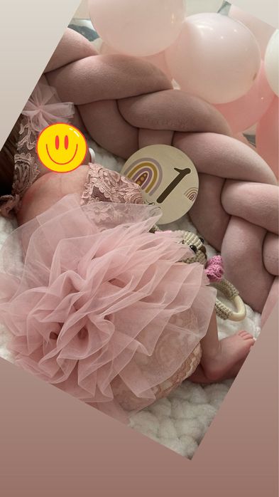 Рокля за фотосесия 0-1 м