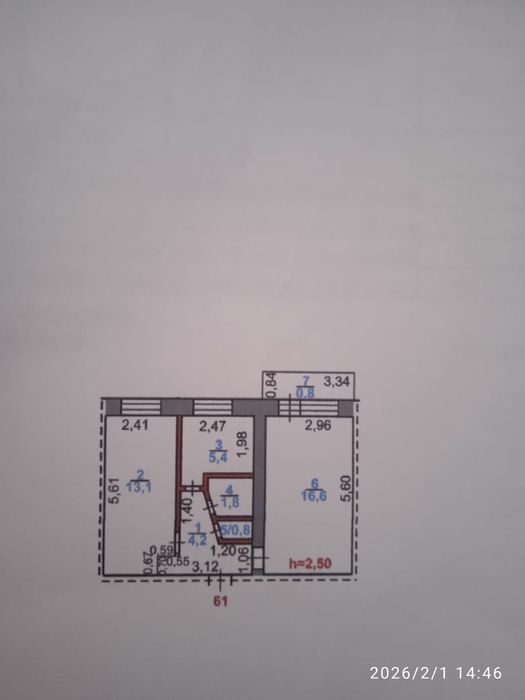 Продам 2х комнатную квартиру