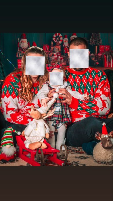 Комплект коледни дрехи за фотосесия