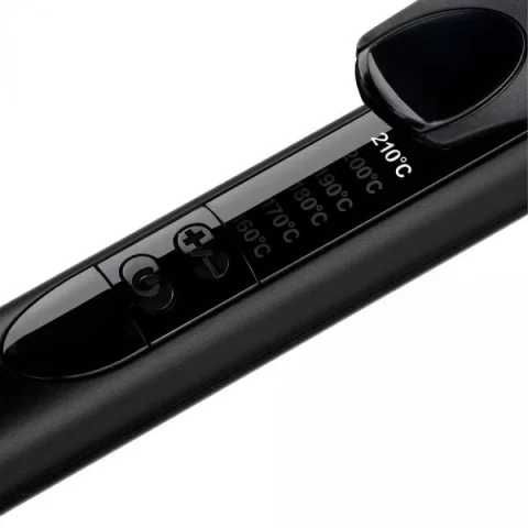 Ondulator BaByliss C453E, Loose Waves 38 mm, 210 grade, Invelis Quartz-Ceramic, 6 trepte de temperatura, LED, Roz/Negru - BaByliss