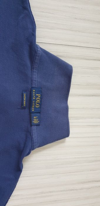 POLO Ralph Lauren Pique Cotton Custom Slim Fit L ОРИГИНАЛ! Мъж Тениска