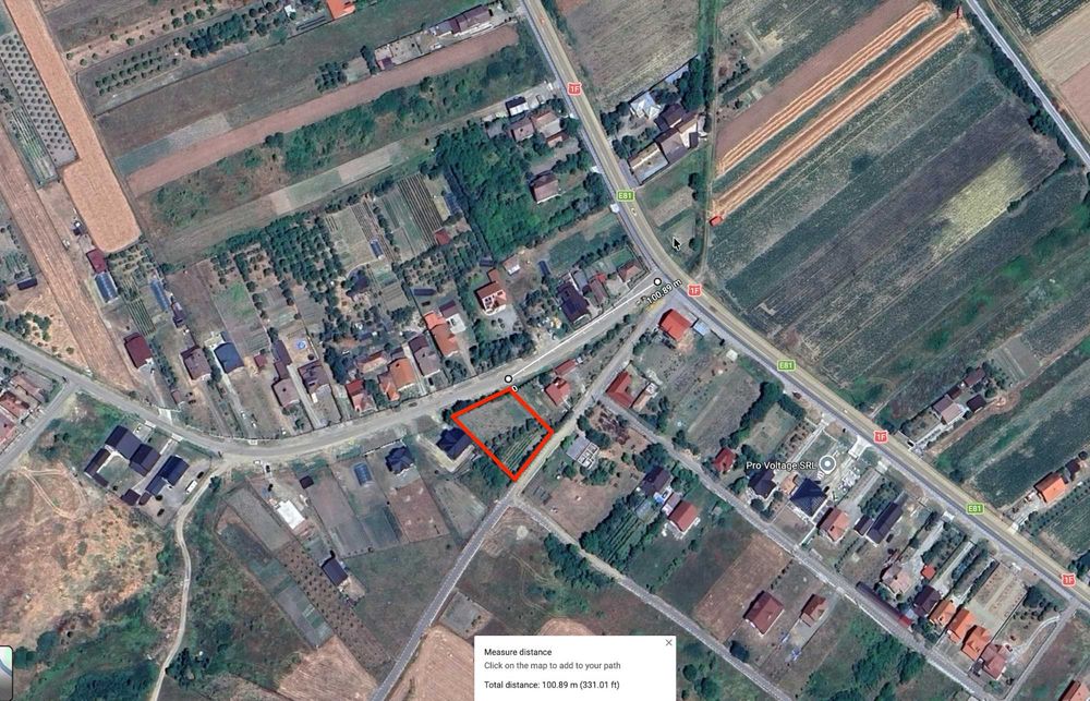 Teren intravilan – Badon | 14 ari | 2 fronturi la străzi asfaltate