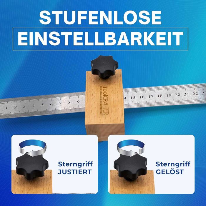 маркираща линия с ограничител, линеал, 30 см, Германия