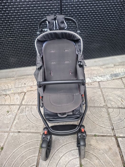 Бебешка количка 3 в 1 в цвят графит