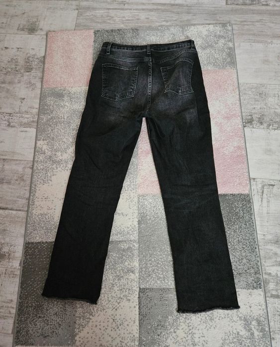 Blugi drepți gri/negru 40