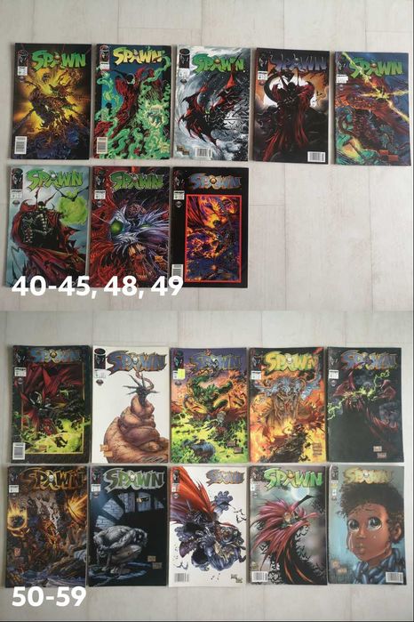 Set 98 benzi desenate Spawn de la Image Comics