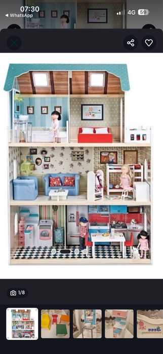 Casuta de papusi Imaginarium, stare excelenta, accesorii complete.