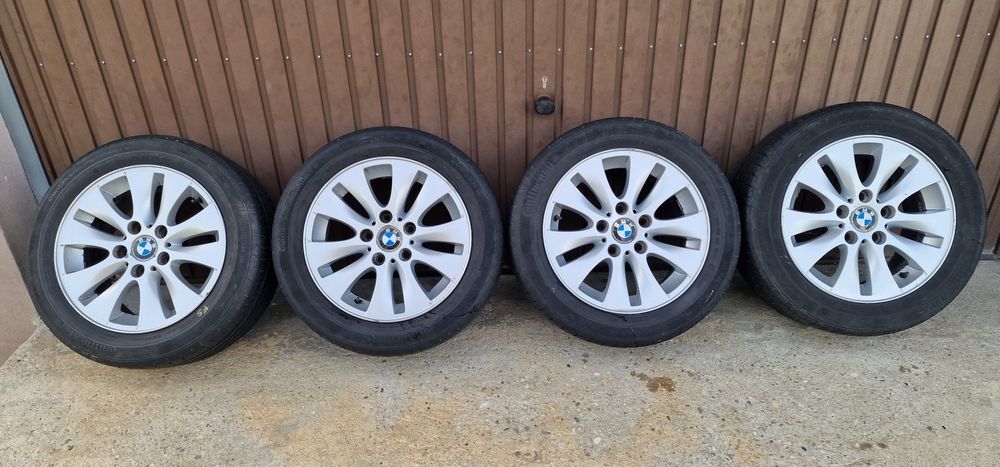 Jante  originale BMW+anvelope Continental 205/55/16 de vara