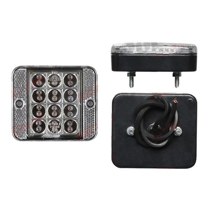Lampa auto BestAutoVest pentru ceata rosie 12V partea dreapta/stanga cu leduri 87x74x26mm, 1 buc