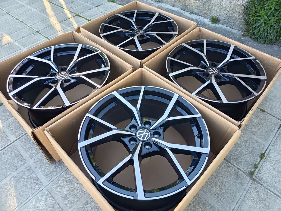 ПРОМОЦИЯ! Чисто НОВИ!! ДЖАНТИ VW R LINE  17" 5X100 Фолксваген Поло Голф Ауди Сеат Шкода 5х100