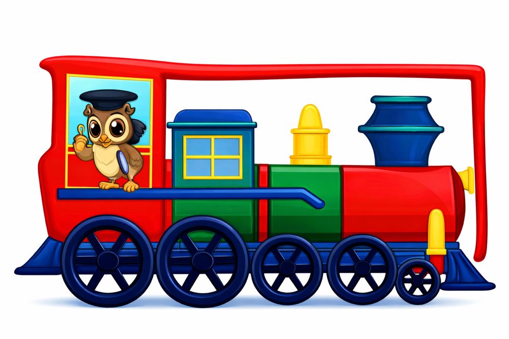 Цифри - магнитни карти влакче