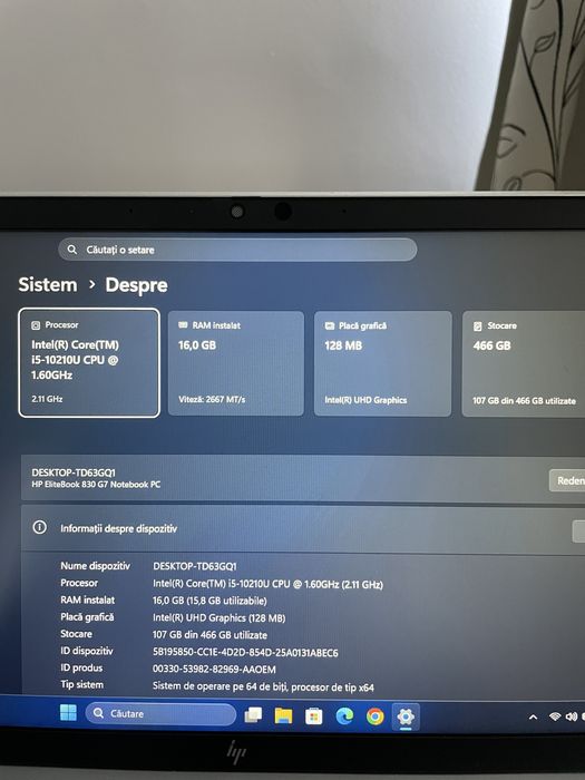 Laptop Hp Elitebook 830 g7