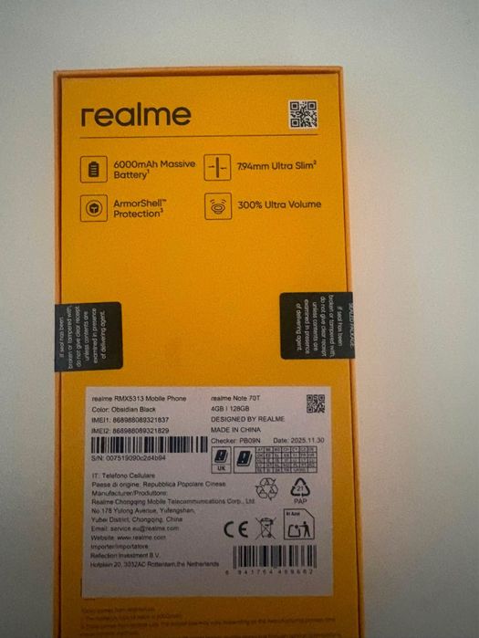 Realme Note 70T