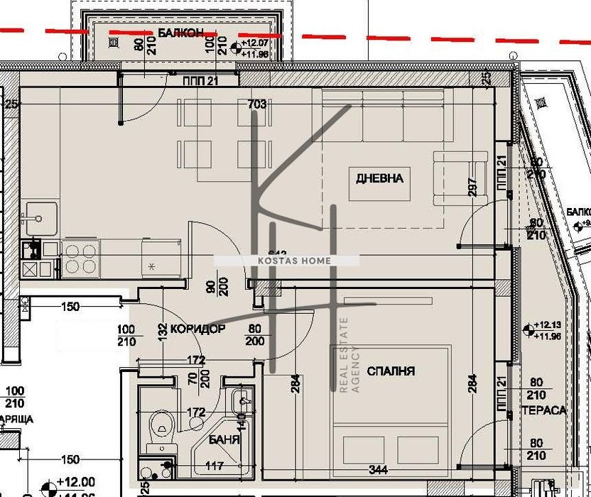 Продава се Двустаен апартамент в Варна, Левски - 67 кв.м за 1820 €/кв.м - Снимка #4