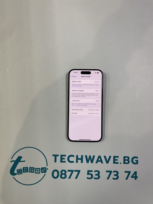 Apple iPhone 15 Pro 128GB Blue Titanium 86%