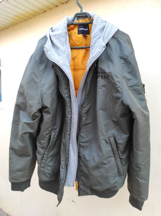 Geaca Fishbone  cu hanorac