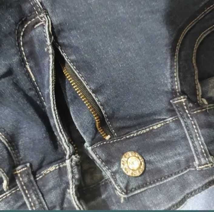 Blugi casual cu mărgele slim fit XXS