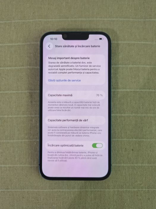 iPhone 13 Full Box Albastru 128 GB perfect funcțional