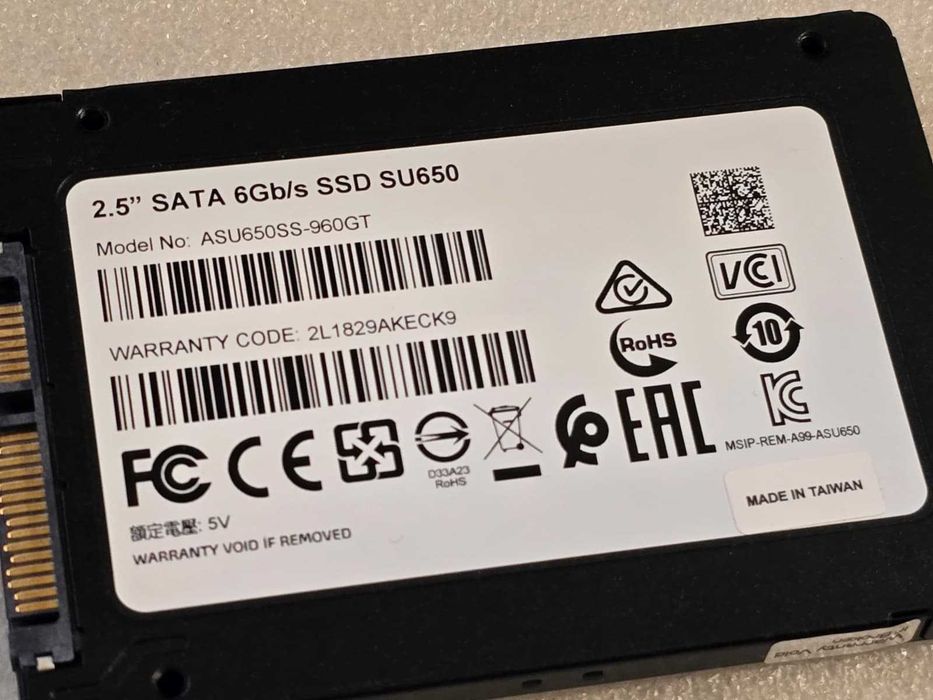 SSD Solid State Drive Adata SU650 960GB 2.5" Sata III 6Gb/s ASU650SS-960GT