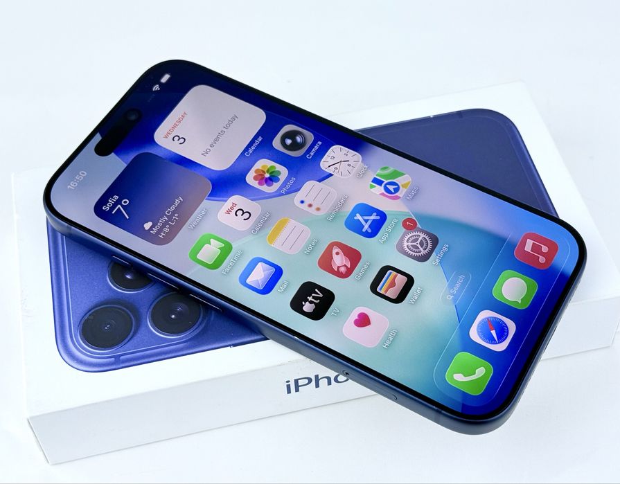 НОВ! Apple iPhone 17 Pro 256GB Blue Гаранция!