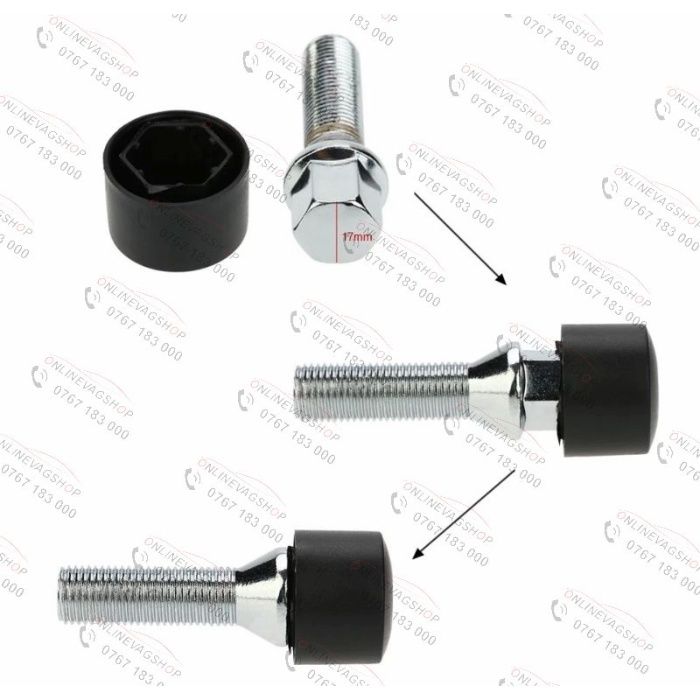 Capace prezon 17mm set 20 buc Volkswagen noi