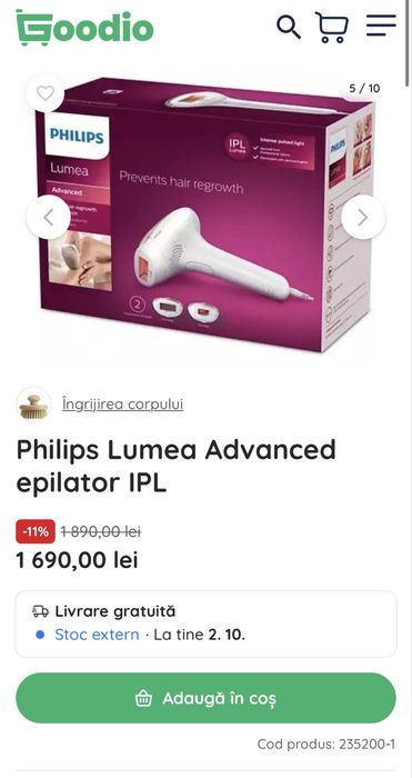 Philips Lumea Advanced / Series 7000 SC1999/00