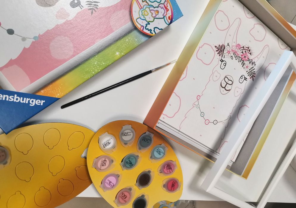 Рисуване по номера лама- алпака