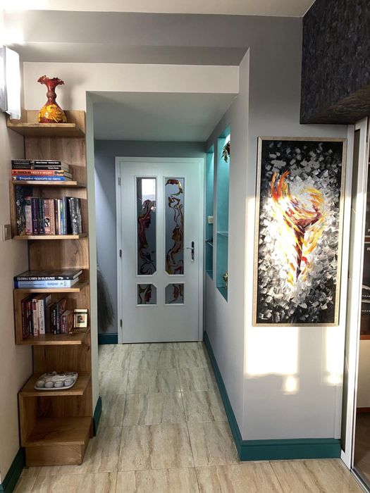 Етажерка от дъбова дървесина секция