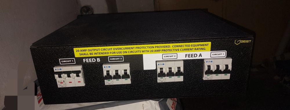 PDU( Power Distribution Unit) 3U Rack 2 x 32/ 24A  GEIST USA 4 Prize