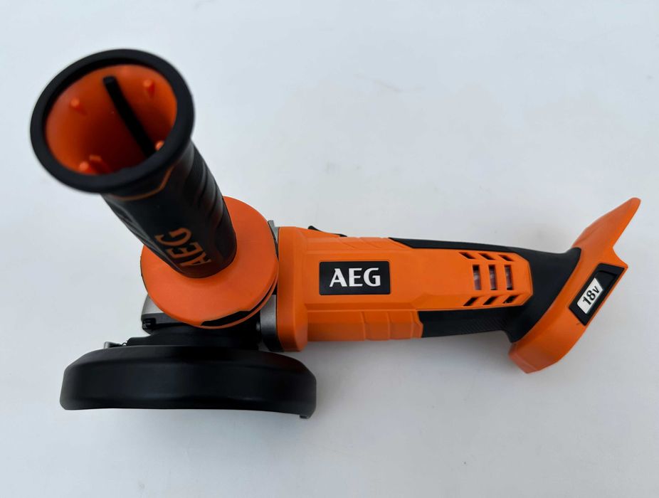 Нов комплетк от ъглошлайф AEG BEWS 18-125X и винтоверт AEG BSB18C2