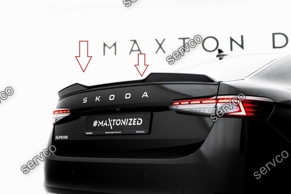 Pachet Exterior Prelungiri Body kit tuning Skoda Superb Sedan Mk4 2024- v3 - Maxton Design