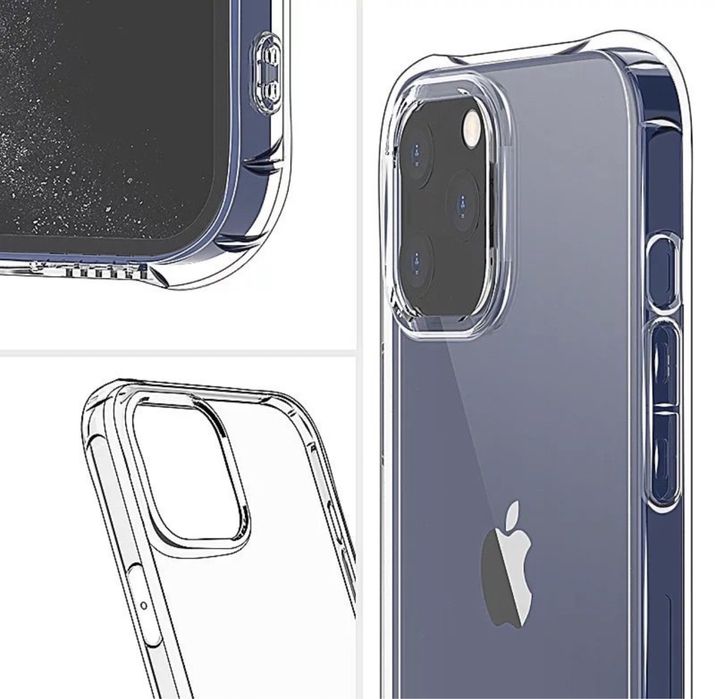 Iphone 12/13/14/15/16E/17 Pro MAX Husa Anti Soc Ber Case Silicon Trans