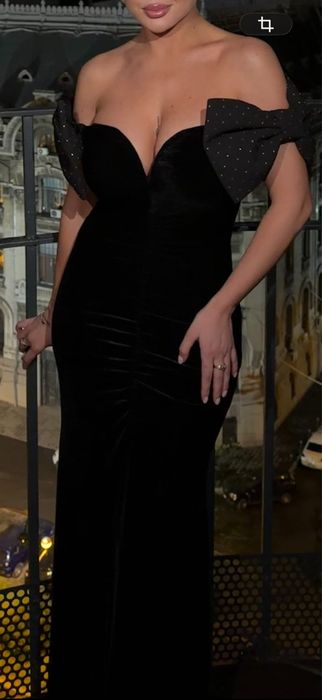 Rochie NISSA elegantă neagră – mărimea 36 XS/S