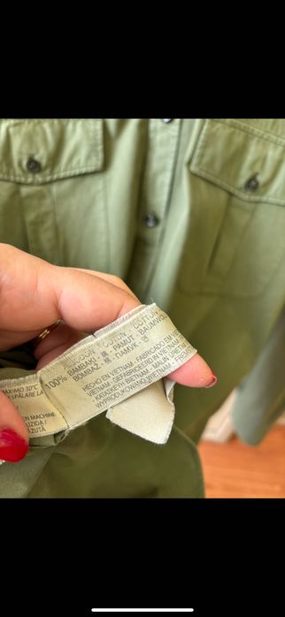 Cămasa casual kaki Zara