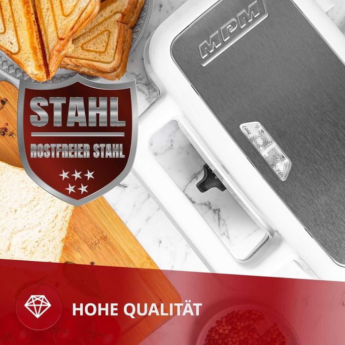 Уред за сандвичи 3 в 1 MPM MOP-33M 1200W Гофретник Сандвич мейкър