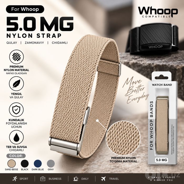 WHOOP 5.0 remeshok — YANGI