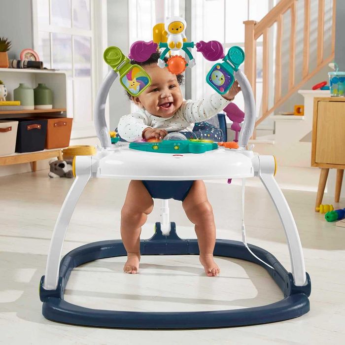 Centru activități bebe Fisher-Price Jumperoo Astro Kitty, pliabil, reglabil, ca nou