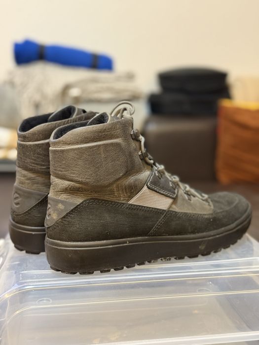 ECCO Soft 7 Tred M — зимние кожаные ботинки, EU 42