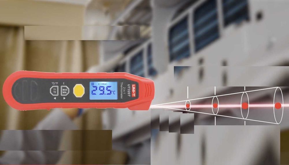 Termometru 2 in 1 infrarosu + sonda de temperatura  Uni-t UT320T