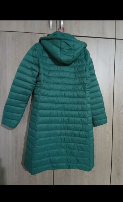 Geaca dama verde lunga marimea L