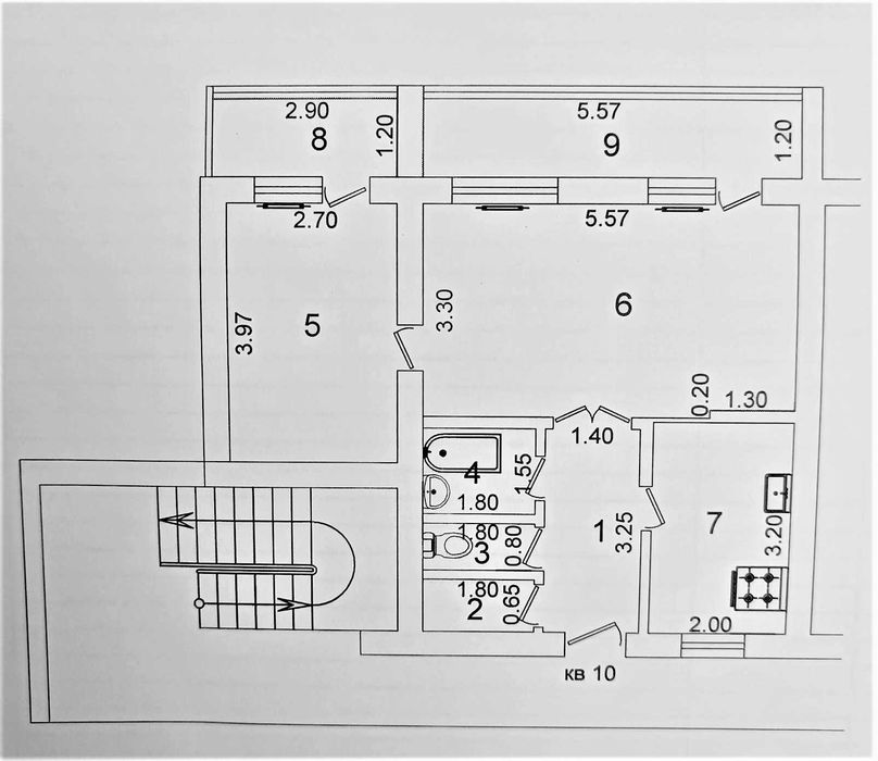 2/2/4  55м2 Юнусабад -18 кв-л