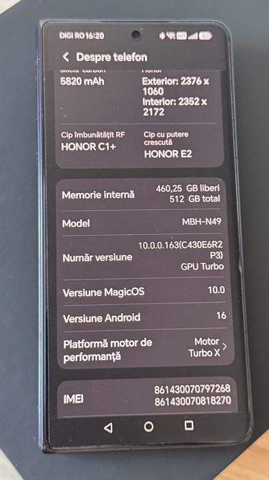 Honor magic v5 negru