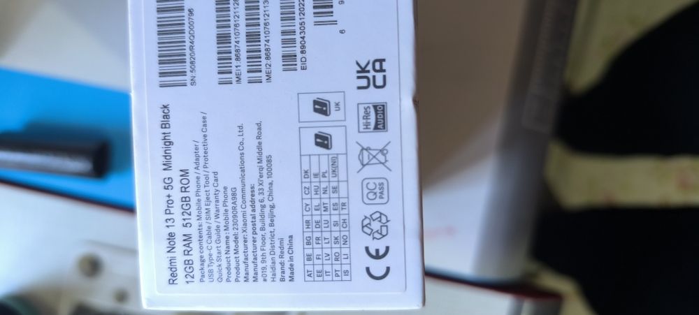 Xiaomi Redmi note 13pro+5G