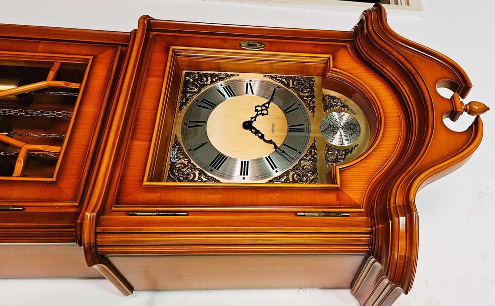 Ceas de podea cu pendula si 3 greutati Kieninger