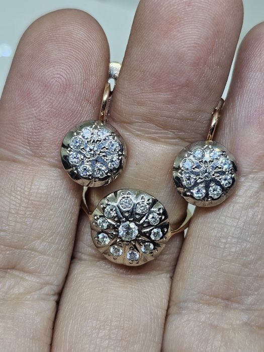 Монетка бриллианты 583проба