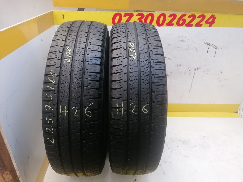225/75/16 C 2x Michelin vara dot 1918.  7,,05mm