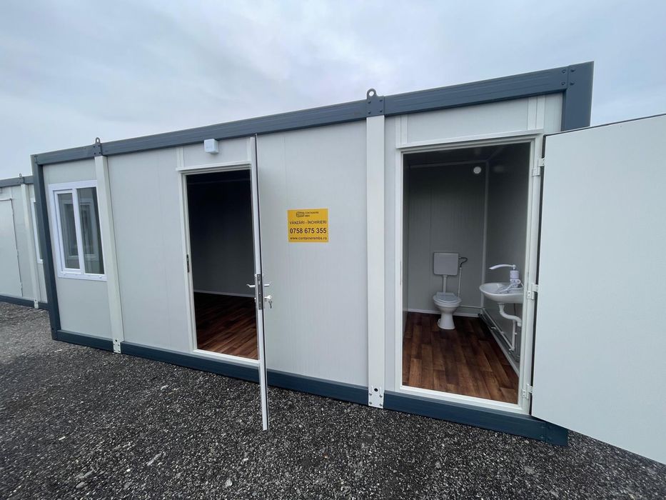 Containere cu grup sanitar 6x 2.4 metri