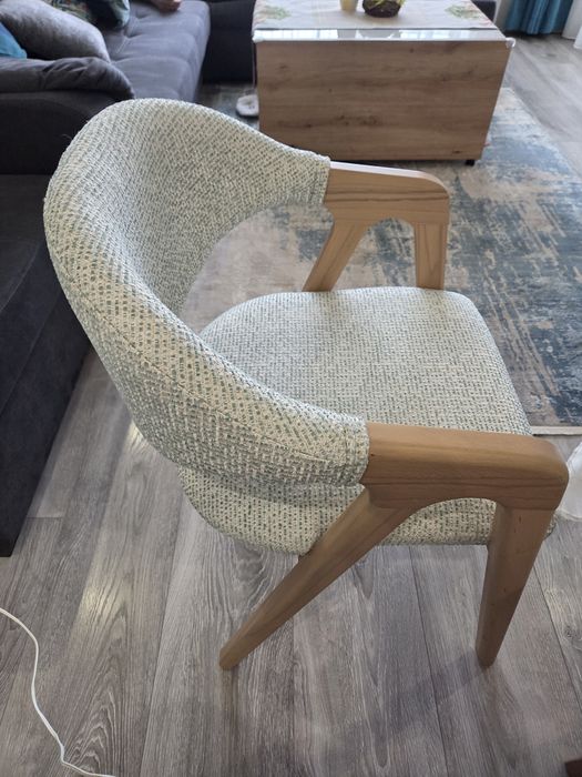 2 броя трапезен стол «Lotus» с тапицерия