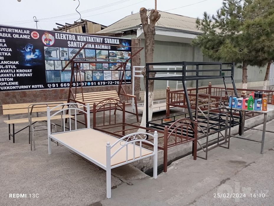 2 qavatlik karavotlarmiz taklif qilamiz
