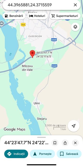 Teren extravilan Milcov Vale